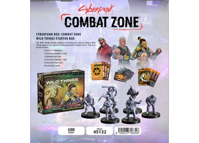 Gamers Guild AZ Monster Fight Club Cyberpunk Red: Combat Zone: Wild Things Starter (Pre-Order) AGD