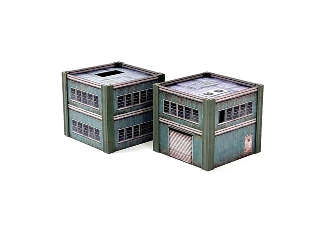 Gamers Guild AZ Monster Fight Club Metropolis Cityscapes: Two Small Steel Buildings GTS