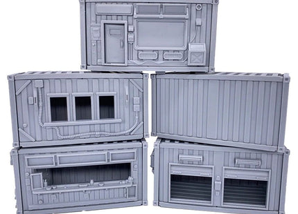 Gamers Guild AZ Monster Fight Club Monster Scenery - Cargo Containers: Hab Containers (Pre-Order) ACD Distribution