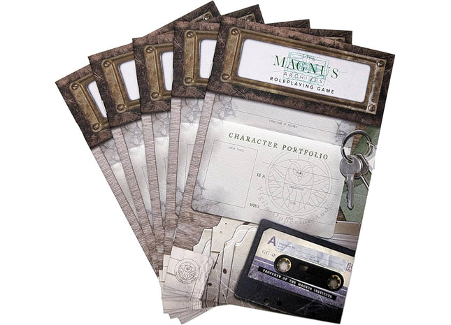 Gamers Guild AZ Monte Cook Games The Magnus Archives RPG: Character Portfolios (Pack of 5) GTS