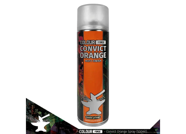 Gamers Guild AZ Monument Hobbies Colour Forge Spray: Convict Orange (500ml) (Pre-Order) Monument Hobbies