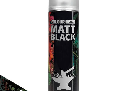 Gamers Guild AZ Monument Hobbies Colour Forge Spray: Matt Black (500ml) (Pre-Order) Monument Hobbies