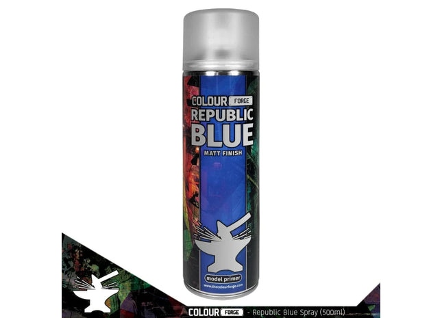 Gamers Guild AZ Monument Hobbies Colour Forge Spray: Republic Blue (500ml) (Pre-Order) Monument Hobbies