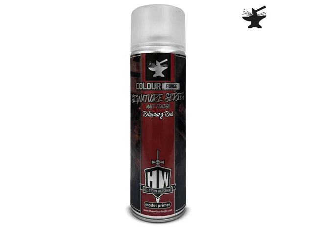 Gamers Guild AZ Monument Hobbies Colour Forge Spray: Signature Series – Reliquary Red (500ml) (Pre-Order) Monument Hobbies