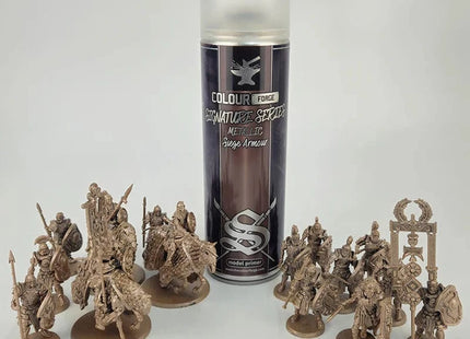 Gamers Guild AZ Monument Hobbies Colour Forge Spray: Signature Series – Siege Armour (500ml) (Pre-Order) Monument Hobbies