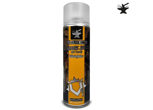 Gamers Guild AZ Monument Hobbies Colour Forge Spray: Signature Series – Valrak Yellow (500ml) (Pre-Order) Monument Hobbies