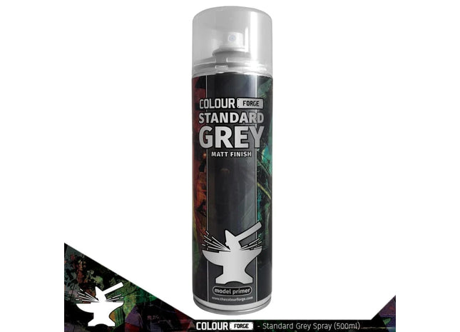 Gamers Guild AZ Monument Hobbies Colour Forge Spray: Standard Grey (500ml) (Pre-Order) Monument Hobbies