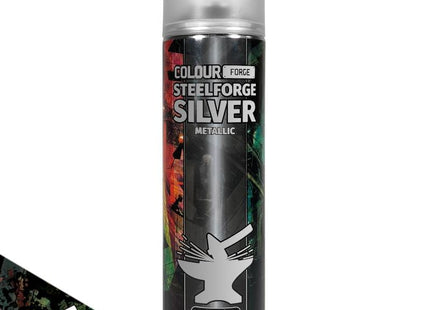 Gamers Guild AZ Monument Hobbies Colour Forge Spray: Steelforge Silver (500ml) (Pre-Order) Monument Hobbies