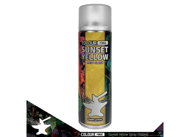 Gamers Guild AZ Monument Hobbies Colour Forge Spray: Sunset Yellow (500ml) (Pre-Order) Monument Hobbies