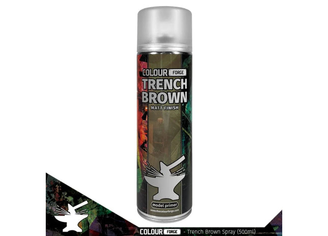 Gamers Guild AZ Monument Hobbies Colour Forge Spray: Trench Brown (500ml) (Pre-Order) Monument Hobbies