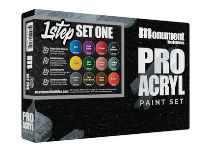 Gamers Guild AZ Monument Hobbies Pro Acryl: 1-Step Paint - Set One Monument Hobbies