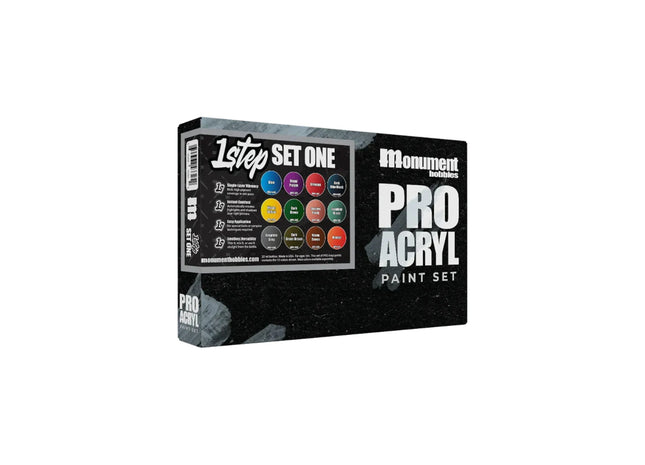 Gamers Guild AZ Monument Hobbies Pro Acryl: 1-Step Paint - Set One Monument Hobbies