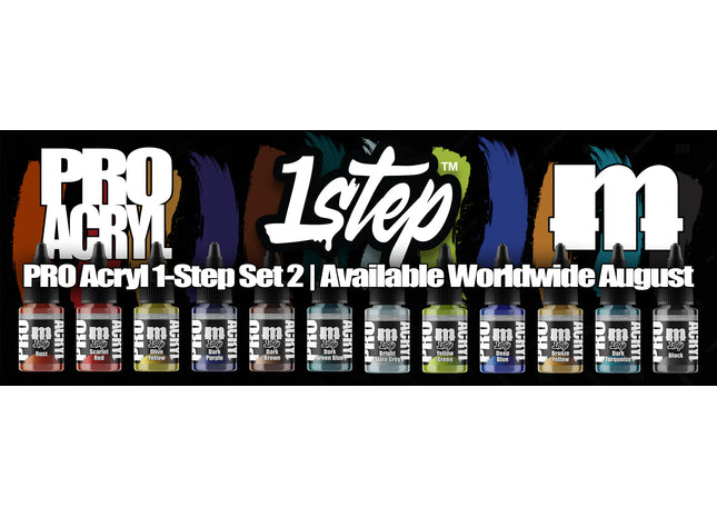 Gamers Guild AZ Monument Hobbies Pro Acryl: 1-Step Paint - Set Two (Pre-Order) Monument Hobbies
