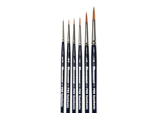 Gamers Guild AZ Monument Hobbies Pro Acryl: Brushes - Pro Synthetic Set Monument Hobbies