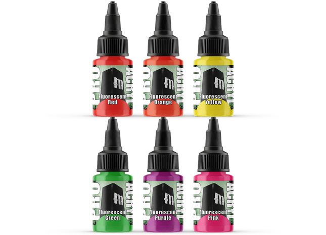Gamers Guild AZ Monument Hobbies Pro Acryl: Fluorescents Set Monument Hobbies