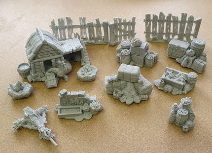 Gamers Guild AZ Moonstone Moonstone: Bumbleton Farm Scatter Terrain Goblin King Games