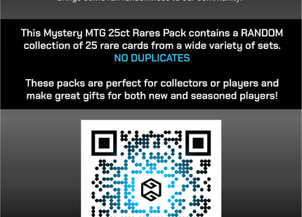 Gamers Guild AZ Mystery Bag Mystery Magic the Gathering 25ct Rares Pack - No Duplicates Gamers Guild AZ