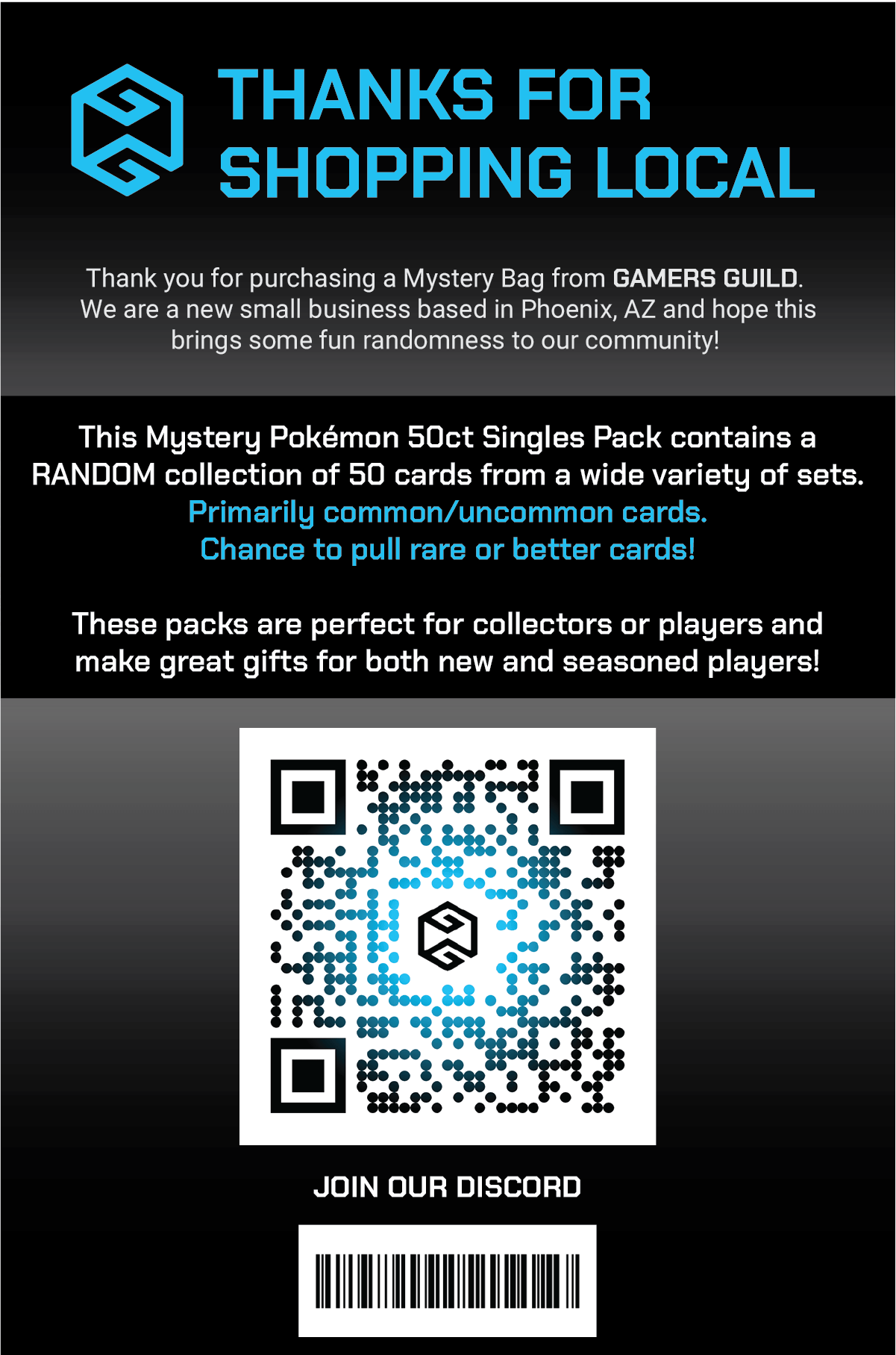 Mystery Pokmon TCG 50ct Singles Pack Gamers Guild AZ Mystery Pokmon TCG 50ct Singles Pack Gamers Guild AZ