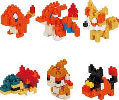 Gamers Guild AZ Nanoblock Fire Set 1 Blind Box - Nanoblock Pokemon Mini Series AGD