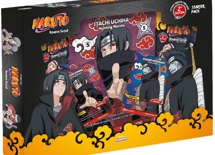 Gamers Guild AZ Naruto Mythos TCG Naruto Mythos TCG: Set 1 Konoha Shido - 2nd Edition Starter Pack Itachi Uchiha (Pre-Order) Zvezdar Toys