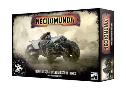 Gamers Guild AZ Necromunda Necromunda: Ironhead Squat Prospectors Svenotar Scout Trikes (Pre-Order) Games-Workshop