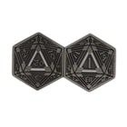 Gamers Guild AZ Norse Foundry Metal RPG Crit/Fail Coin - Silver Plated 25mm Norse Foundry