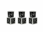 Gamers Guild AZ Norse Foundry Norse Foundry: 1/+1 & -1/-1 D6 Black Pack of 6 CCG Metal Dice Norse Foundry