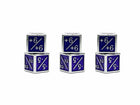 Gamers Guild AZ Norse Foundry Norse Foundry: 1/+1 & -1/-1 D6 Purple Pack of 6 CCG Metal Dice Norse Foundry