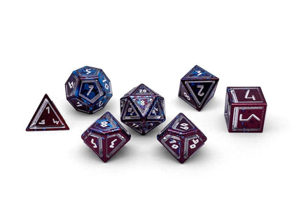 Gamers Guild AZ Norse Foundry Norse Foundry Aluminum Dice - Faerie Dragon - Nimbus 7 Piece Rpg Set Norse Foundry