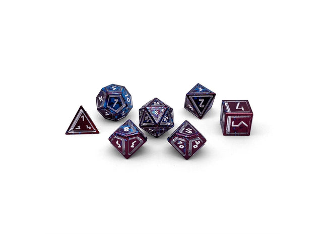 Gamers Guild AZ Norse Foundry Norse Foundry Aluminum Dice - Faerie Dragon - Nimbus 7 Piece Rpg Set Norse Foundry