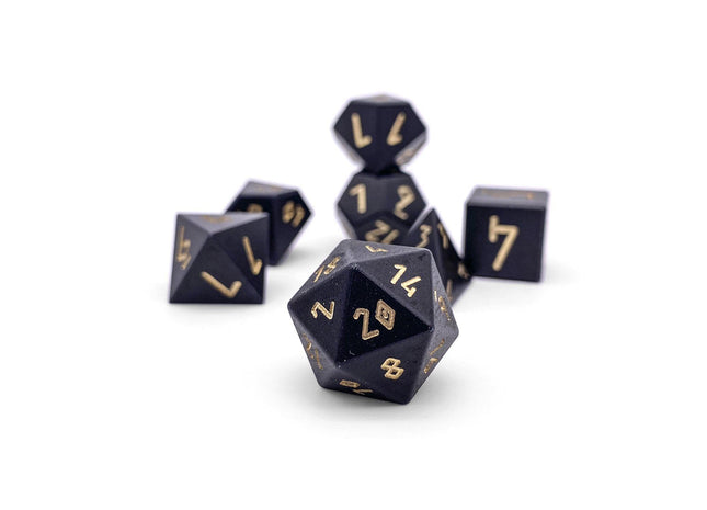 Gamers Guild AZ Norse Foundry Norse Foundry Aluminum Orb Dice - 7-Piece Set - Orb of Disintegration Norse Foundry