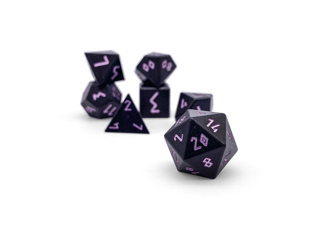 Gamers Guild AZ Norse Foundry Norse Foundry Aluminum Orb Dice - 7-Piece Set - Orb of Paralysis Norse Foundry