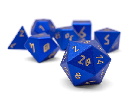 Gamers Guild AZ Norse Foundry Norse Foundry Aluminum Orb Dice - 7-Piece Set - Orb of Thunder Wave Norse Foundry