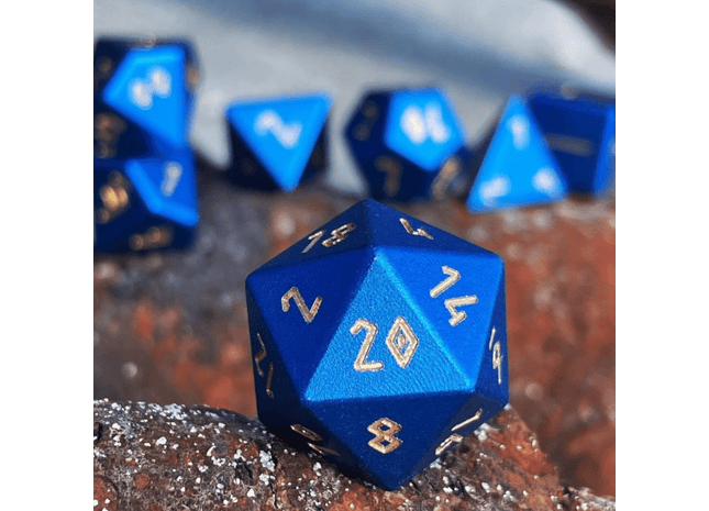 Gamers Guild AZ Norse Foundry Norse Foundry Aluminum Orb Dice - 7-Piece Set - Orb of Thunder Wave Norse Foundry