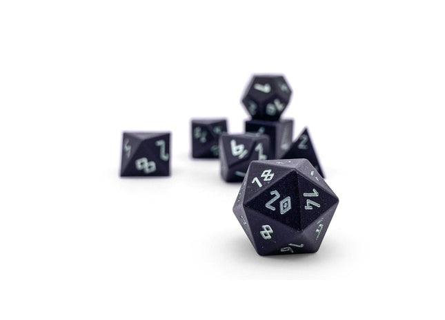 Gamers Guild AZ Norse Foundry Norse Foundry Aluminum Orb Dice - 7-Piece Set - Orb of Venom Norse Foundry