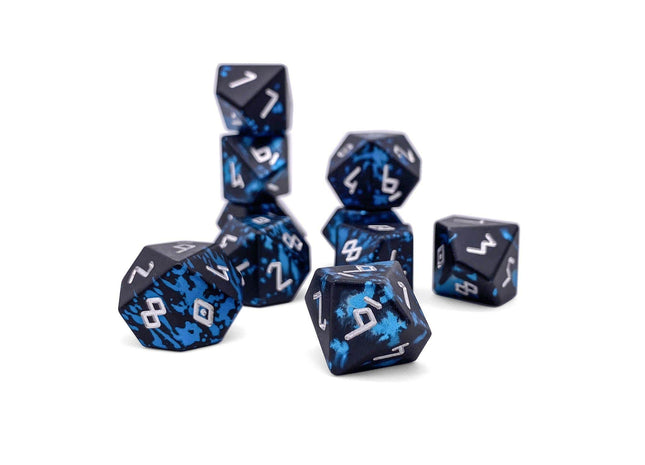 Gamers Guild AZ Norse Foundry Norse Foundry Aluminum Wondrous Dice - 10 piece D10 - Willow O' Wisp Norse Foundry