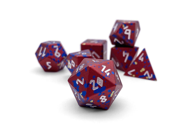 Gamers Guild AZ Norse Foundry Norse Foundry Aluminum Wondrous Dice - 7-Piece Set - Barbarians Rage Norse Foundry