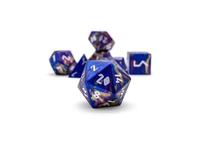 Gamers Guild AZ Norse Foundry Norse Foundry Aluminum Wondrous Dice - 7-Piece Set - Color Spray Norse Foundry
