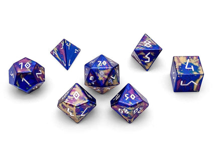 Gamers Guild AZ Norse Foundry Norse Foundry Aluminum Wondrous Dice - 7-Piece Set - Color Spray Norse Foundry