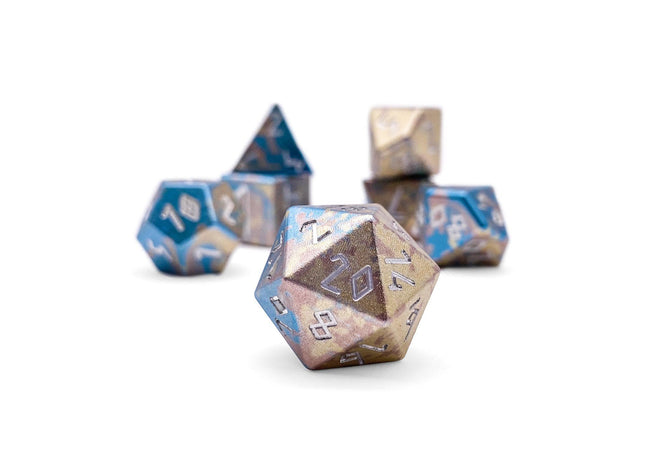 Gamers Guild AZ Norse Foundry Norse Foundry Aluminum Wondrous Dice - 7-Piece Set - Cotton Candy Norse Foundry