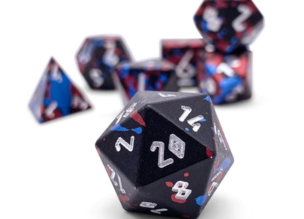 Gamers Guild AZ Norse Foundry Norse Foundry Aluminum Wondrous Dice - 7-Piece Set - Dark Circus Norse Foundry