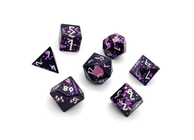 Gamers Guild AZ Norse Foundry Norse Foundry Aluminum Wondrous Dice - 7-Piece Set - Death Knight Norse Foundry