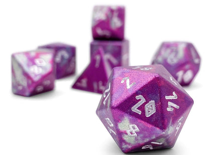 Gamers Guild AZ Norse Foundry Norse Foundry Aluminum Wondrous Dice - 7-Piece Set - Faerie Fire Norse Foundry