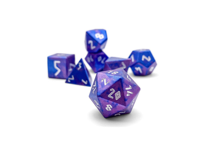 Gamers Guild AZ Norse Foundry Norse Foundry Aluminum Wondrous Dice - 7-Piece Set - Galactic Conquest Norse Foundry