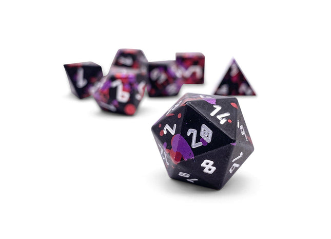 Gamers Guild AZ Norse Foundry Norse Foundry Aluminum Wondrous Dice - 7-Piece Set - Infernal Pact Norse Foundry