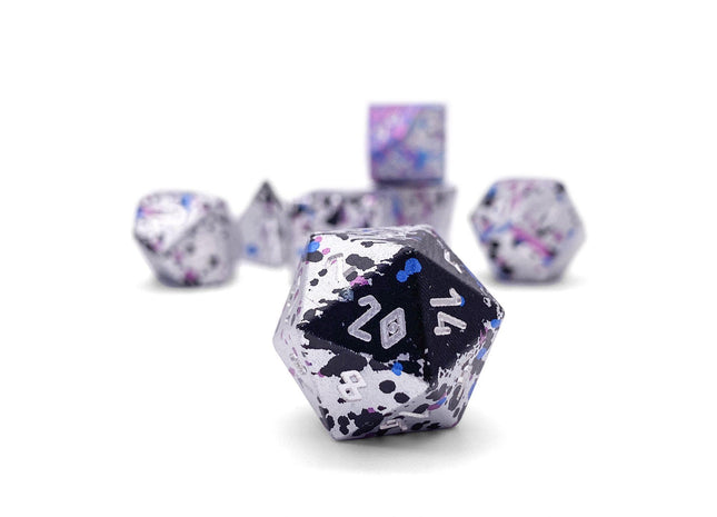 Gamers Guild AZ Norse Foundry Norse Foundry Aluminum Wondrous Dice - 7-Piece Set - Magic Missile Norse Foundry