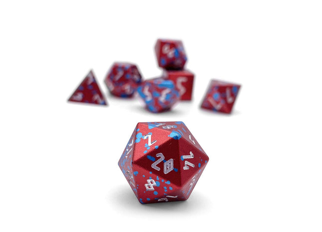 Gamers Guild AZ Norse Foundry Norse Foundry Aluminum Wondrous Dice - 7-Piece Set - Old Glory Norse Foundry