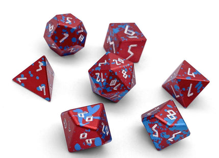 Gamers Guild AZ Norse Foundry Norse Foundry Aluminum Wondrous Dice - 7-Piece Set - Old Glory Norse Foundry