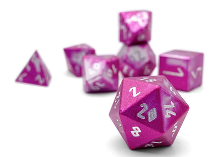 Gamers Guild AZ Norse Foundry Norse Foundry Aluminum Wondrous Dice - 7-Piece Set - Sugar Bomb Norse Foundry