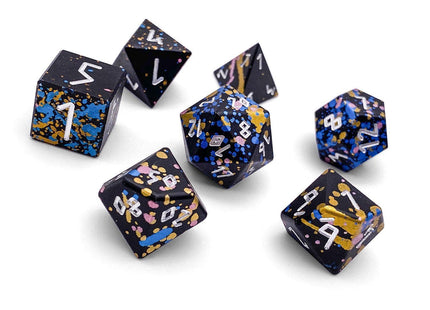 Gamers Guild AZ Norse Foundry Norse Foundry Aluminum Wondrous Dice - 7-Piece Set - That 70's Dice Norse Foundry